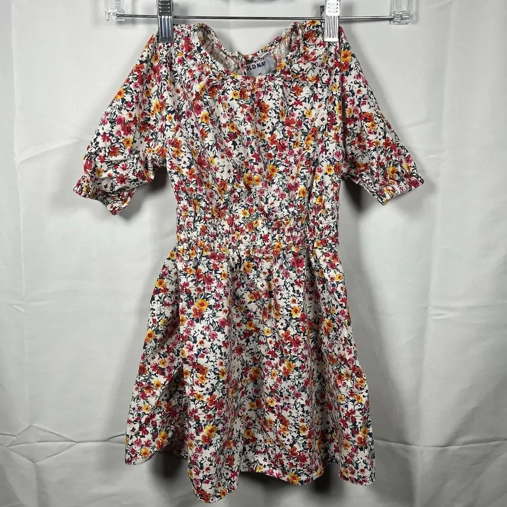 Old navy 4T bundle of 2 dresses floral striped casual summer spring